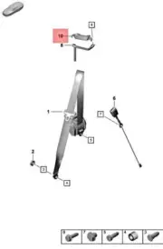 Genuine PORSCHE Guide Three-Point Safety Belt Right 98180383601