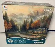 2016 Ceaco Thomas Kinkade 1000 Piece Puzzle Evening at Autumn Lake #3310-51