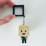 Minecraft - Backpack Buddies Hangers Keyring- Alex - NEW
