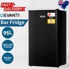 Devanti 95L Mini Bar Fridge Compact Energy Saving Quiet Black Kitchen AU Stock