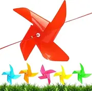 JIEBWCHA Colorful Wind Catcher | 50X Wind Sculpture Decorations | 360 Degree Swivel Colorful Pinwheels, Easy to Install for Yard Art Lawn Wedding Scene Garden