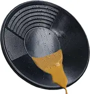 Gold Pan, 15inch Manual Gold Panning Kit, 3 Riffles Gold Panning Pan, Gold Panning Equipment, Gold Pans for Sand Gold Mining and Prospecting