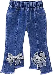 [Generic] Girl's Fashion Pants Straight Leg Leisure Style Trendy Comfortable Soft Fit Casual Comfy Fashion Toddler Trousers