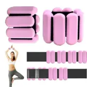 Pilates Wrist & Ankle Weights for Women, Wearable Strong Arm & Leg 1lbs x2 Pink