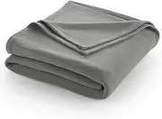 King Size Fleece Blanket | Comfy Supersoft Fleece Blanket – All-Season Light Weight Throw Blanket | Luxuriously Soft | Throw Blanket for Couch and Sofa | Machine Wash | Gray