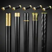 Chopsticks Set Alloy Non Slip Chop Sticks Set Reusable Chopsticks Tableware
