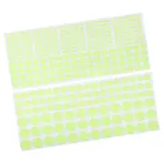 Glow in the Dark Tape Dots,0.2,0.39,0.59inch Dots 407 Glow Dots Green 1set
