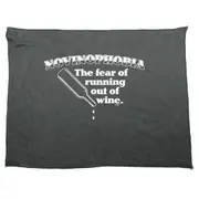 Alcohol Novinophobia The Fear Of Running Out Of Wine - Funny Novelty Soft Sport Microfiber Towel