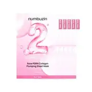 numbuzin - No.2 Rose PDRN Collagen Plumping Sheet Mask 5pcs Set 33ml x 5 sheets