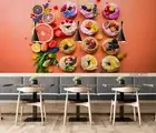 3D Sweet Cake Wallpaper Wall Mural Removable Self-adhesive 95