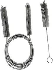 Fiocias 2Pcs Long Wire Brush for Watch Maintenance 22 mm Tool for Jewelry Cleaning, Gray