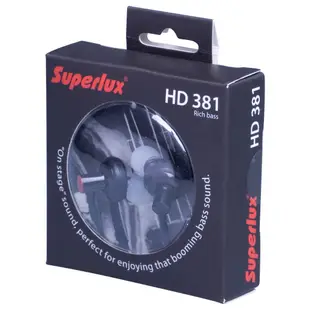 Superlux舒伯樂 監聽級內耳式耳機 HD381 HD381F