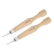 2mm 50# Carbon Steel Small Flat Blade Wood Craft Carving Knife 2pcs