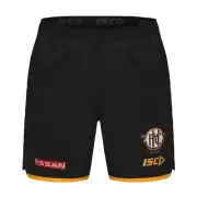 AFL 2025 Training Shorts - Hawthorn Hawks - Black/Gold - Adult - Mens