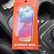 Protect Onn glass screen protector iphone 15 Pro