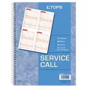 Service Call Book, 2-Part Carbonless tops 4100 5 books