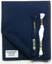 Zweigart Fabric 14ct Aida Navy 3706-589