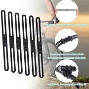 100*Bicycle Light Extra Long Flexible Mount Strap For Aero/Carbon Post Adjustabl