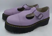 Dr Martens Womens Size 11 Bethan Lilac Purple Mary Jane Pisa Leather Shoes