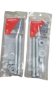 2-PACK Hilti 1/2" x 7" 1 Long Thread Concrete Wedge Anchor (2-Pack)