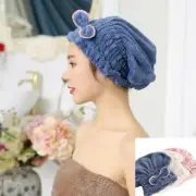 Quick Dry Microfibre Hair Drying Turban Bath Towel Head Wraps Hat Spa Cap Absorb