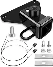 Class 3 Trailer Hitch Receiver Compatible with Jeep Gladiator JT Pickup Truck 2020-2023 Replace 13434, 2 Inch Tow Trailer Rear Bumper Hitch with Bolts Black Rust Resistant Powder Coating
