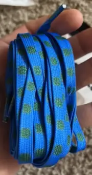 Meerkat Snowboard Boot Laces (pair) 99” New OSFM Flat Lace Blue Virus Print