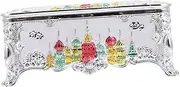 WESIEVYA Healthy Safe Embossed Paper Box European Style Easy to Clean Napkin Storage