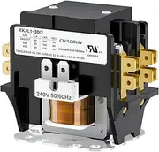 CNAODUN HVAC Contactor Air Conditioner Contactor 2 Pole 30 Amp 240V Coil Compatible with Condenser,Compressor,Air Conditioner,Refrigeration Systems,Heat Pump