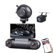 Dash Cam 4Channel Driving Recorder Car Front/Rear/Left/Right Camera Night Vision (for: Ferrari)