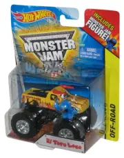 Hot Wheels Monster Jam (2014) El Toro Loco Blue Off-Road Toy Truck w/ Mini Figur