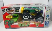 MINT NEW 2002 MARVEL INCREDIBLE HULK TYCO RC MONSTER JAM TRUCK MATTEL WHEELS MIB