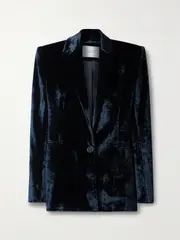 [Galvan] Galvan - Velvet Blazer - Midnight blue - FR 38 FR 38 Blue