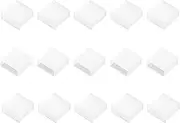 uxcell 15 pcs Durable White USB Port Covers Plugs for USB 2.0 Type A Male Port on Computer Laptop Notebook, Anti-Dust Plastic USB Port Caps Protector