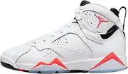 [Nike] Air Jordan 7 Retro Men's Shoes, White/Crimson-black, 10