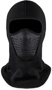 Balaclava Ski Mask - Cold Weather Full Face Mask with Breathable Air Vents - Ski Mask for Men & Women for Winter Sports Black