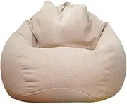 Soft Bean Bag Cover - Removable & Machine Washable Couch Cover, Thick Cotton Fabric Bean Bag Seat Cover | Easy to Clean Versatile Sofa Slipcover, Flexible Design Adults Beanbag Chair Cover | 90x110cm
