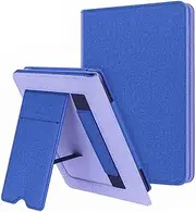 ALMIGHTY Water-Safe Case Fits Kindle Paperwhite (10th Generation, 2018 Releases), Lightweight PU Leather Smart Cover Shell with Stand and Strap for Amazon Kindle Paperwhite 4 E-Reader, Blue