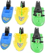 Kisangel Plastic Bath Toys Boat Set Boys and Girls Water Toys Movable Design Random Color