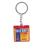 Old Bay Can Metal Key Ring Keychain NEW Fast Free Ship