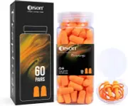 60Pairs Foam Earplugs, 38Db Noise Reduction Ear Plugs, Hearing Protection Earpl