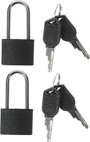 VALICLUD 6 Sets Mini Padlock Set Solid Locks Keys for Luggage Gym Locker Padlock Bag Lock