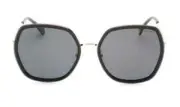 Polaroid PLD6153/G/S 0KB7 M9 Gray/Gold Frame Gray Polarized Lens Sunglasses