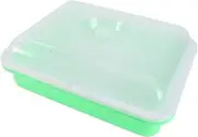 HYTROVE 1Pc Germination Tray with Lid Durable Nursery Tray for Sprouting Vegetables Beans and Wheatgrass Safe and Easy for Use for Growing