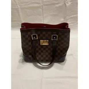 Louis Vuitton LV N51205 HAMPSTEAD PM 棋盤格紋手提包 肩背包 停產 vintage