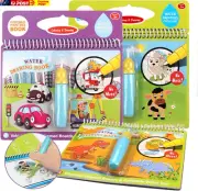 Water Drawing Books 3Pack, Mess-Free Coloring Books for Toddlers, Water Doodle P