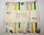 Vintage New on Card Merry Muddlers Swizzle Sticks Cocktail Stirrers Seashells