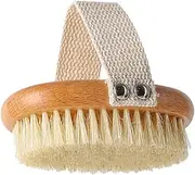 Outanaya Natural Bristle Dry for Exfoliation Soft Bristle Bath Brush for Daily Use Comfortable Back Scrubber for Shower Present for Loved Ones