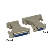 KNTK DB9 9Pin Female to DB25 25Pin Female Adapter AT Modem RS232 Printer Scanner