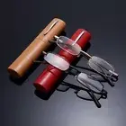 Slim with Pen Clip Tube Case Reading Glasses Readers for Men Women Eyeglasses